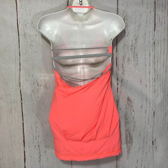 LULULEMON NO LIMITS TANK CARROT SIZE 4 - Picture 8 of 10